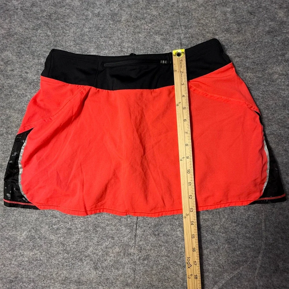 The North Face Better Than Naked Women Skort M Orange Black Running Skirt